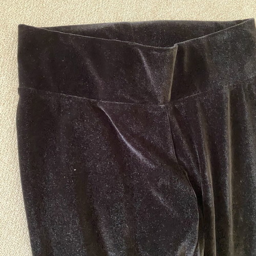 Calzedonia black velvet leggings, size M