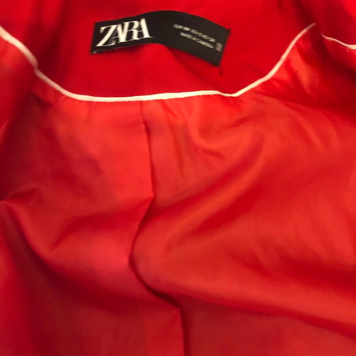 Zara Red Blazer Like New Tailored Fit Size S