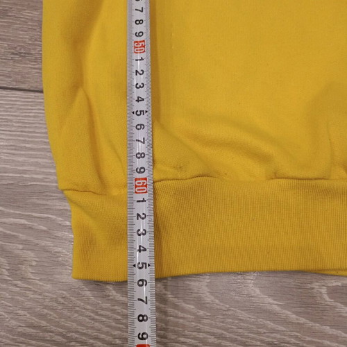 Adidas vintage sweatshirt used, yellow with blue logo, size M