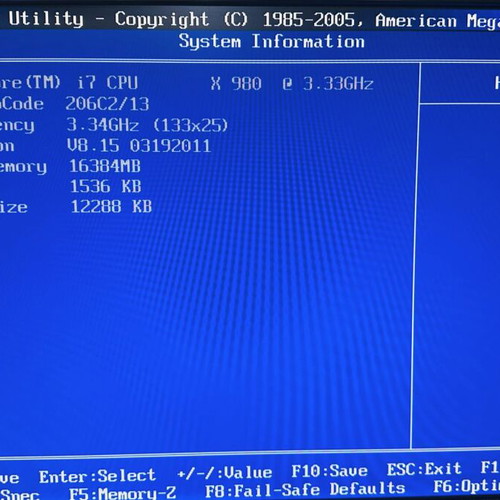 Intel i7 X980 3.4GHz Set with MSI MS-7522 and 16Gb RAM used