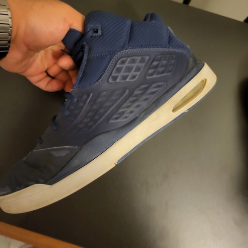 Jordan Flight Origin 3 athletic shoes used, navy blue, size 47.5