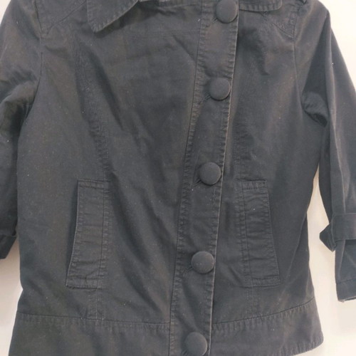Women's trench coat black Small in excellent condition