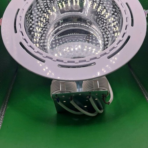 Ceiling spot 2x26W white/silver 20cm diameter new