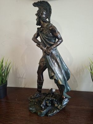 Decorative statue Ancient Greek Roman warrior