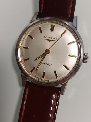 Longines Sport Chief men's wind-up watch, steel, 34.5mm, 1959