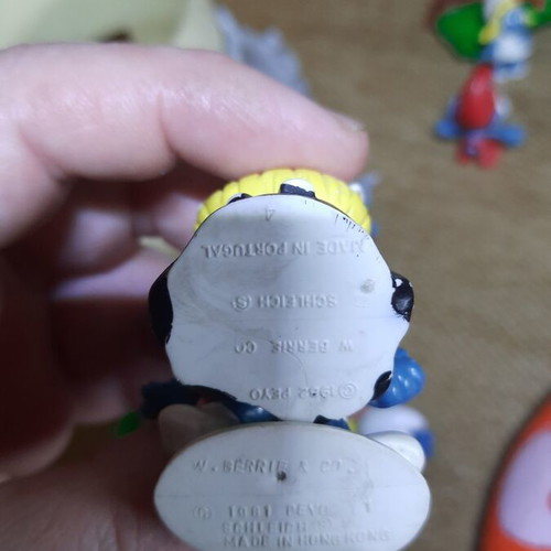 Smurfs Village vintage collectible figures used
