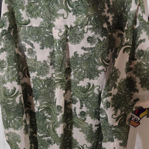 Vassia Kostara shirt one size, like new, green beige