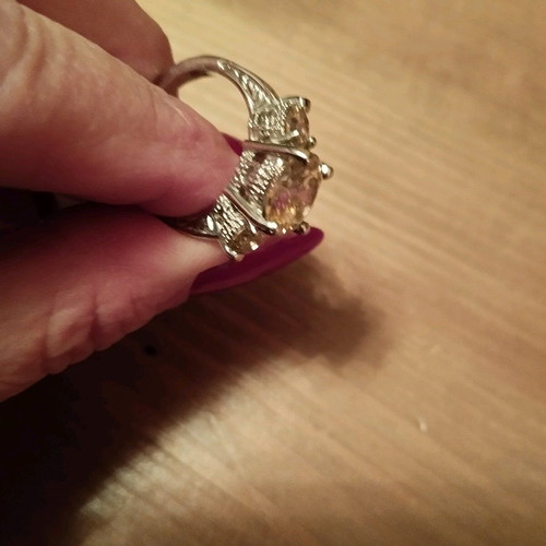 Retro pink ring size 17.7 like new