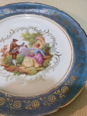 Porcelain platter from 60s Japan like new