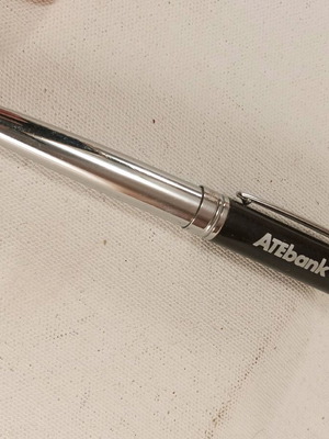 Collectible ATEbank pen like new, blue ink