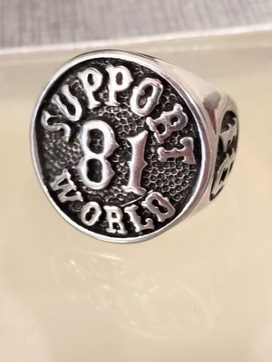 Δαχτυλίδι Hells Angels μεταχειρισμένο, stainless steel, No. 66