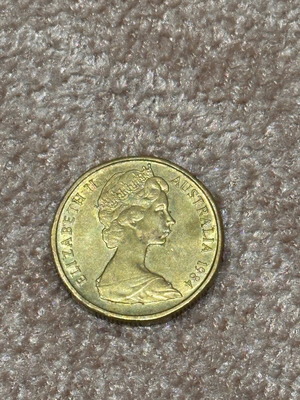 Australian 1 Dollar Coin 1984 used