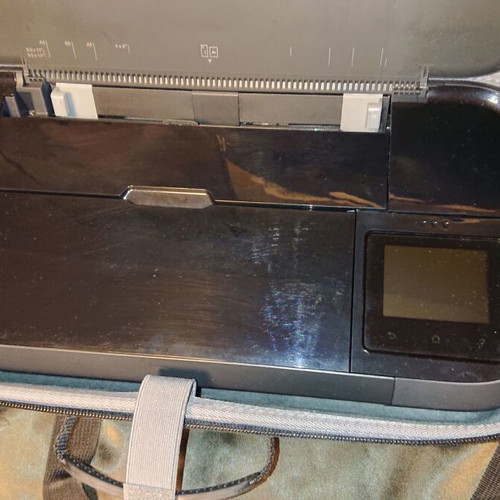 HP Officejet 250 portable printer multifunction used with hard carrying case