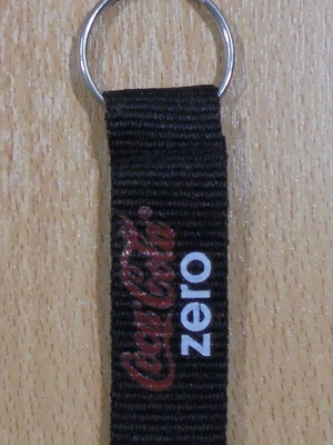 Coca Cola Zero διαφημιστικό πάνινο μπρελόκ