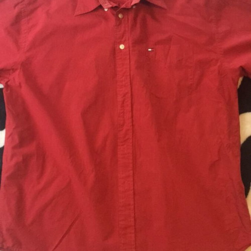 Tommy Hilfiger men's shirt red like new, size XL XXL
