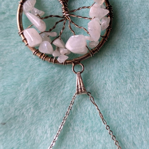 Necklace pendant like new with natural stones