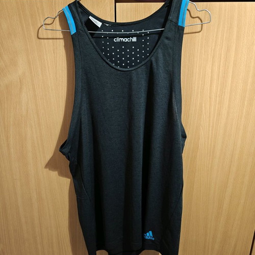 Adidas sports shirt like new, gray and blue