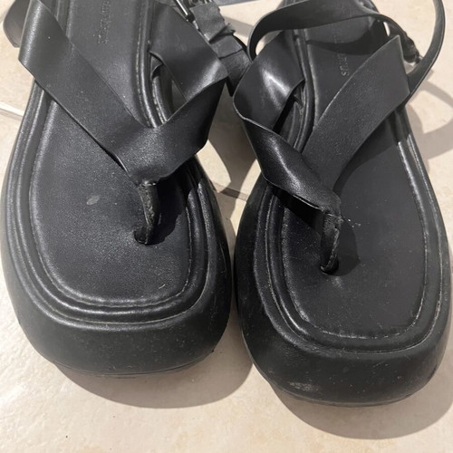 Stradivarius women's sandals like new, black, size 37