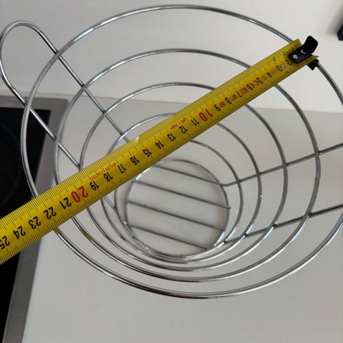 Fruit bowl XL like new, inverted cone shape with handles
