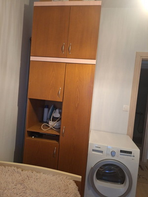 Ντουλάπα και τουαλέτα σαν καινούργια, ξύλο δρυς, 3 μεγάλα συρτάρια, καθρέφτης