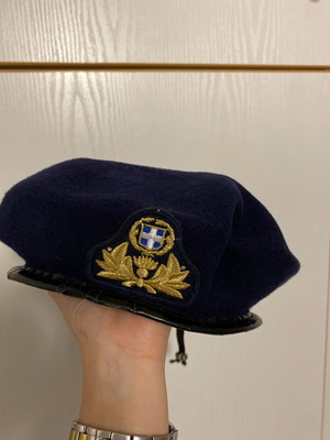 Military beret used, size 58, with minor wear