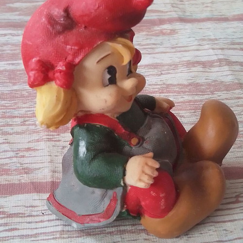 Vintage porcelain figure girl Garden Pixie used