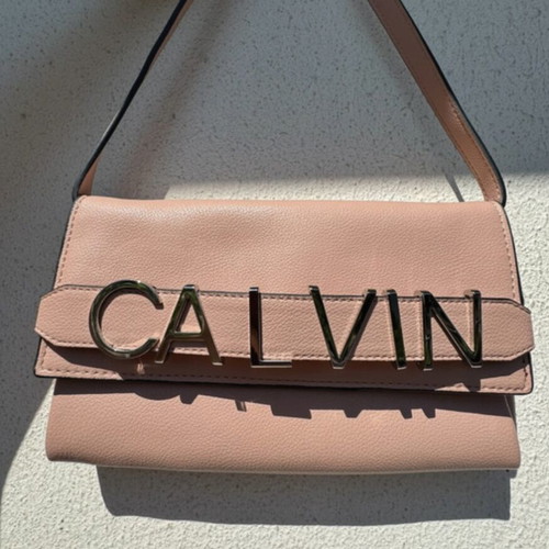 Calvin Klein shoulder bag, pink-beige