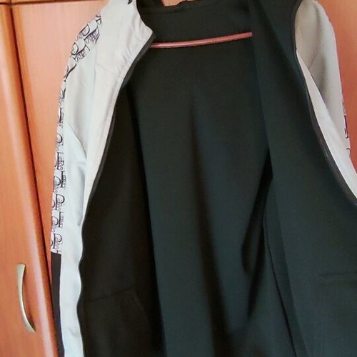 Men's jacket used, size XL, black and white