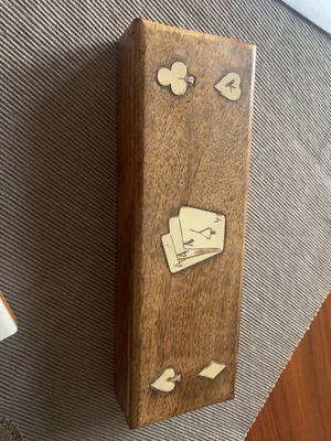 Wooden card case new, handmade product