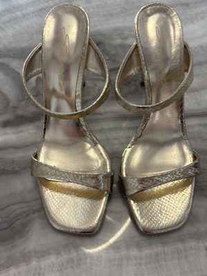 Sante gold high heel sandals, size 40