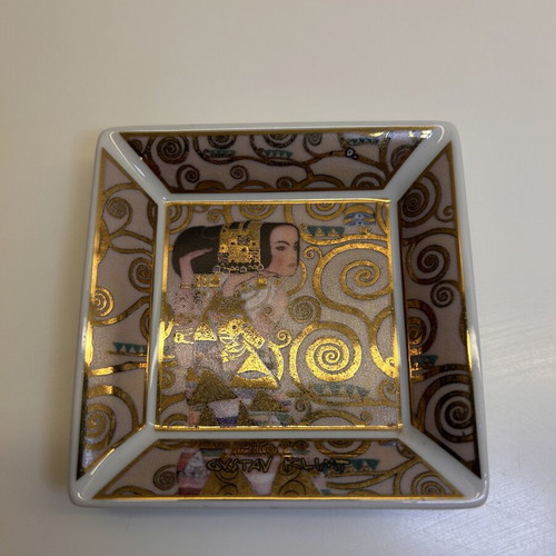 Goebel Artis Orbis Gustav Klimt Ashtray Set unused, 2 pieces