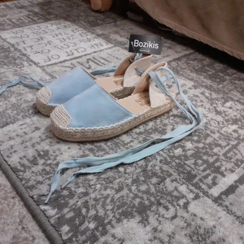 Espadrilles lace up OEM N5508 blue size 37 new