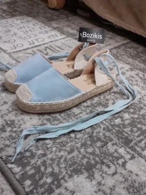 Espadrilles lace up OEM N5508 blue size 37 new
