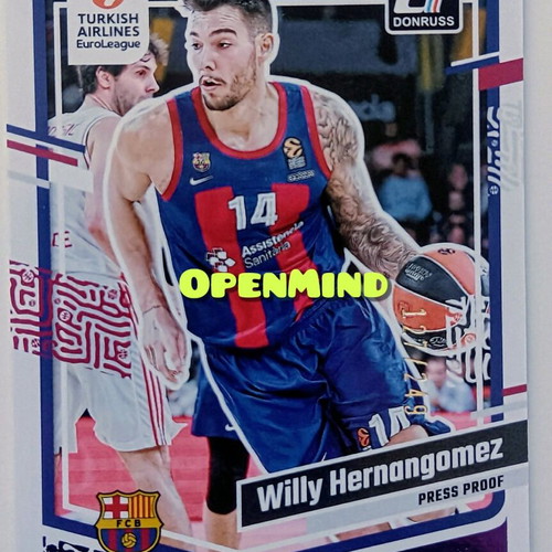 Willy Hernangomez Donruss Card 127/249 Barcelona Euroleague 2023-24 new