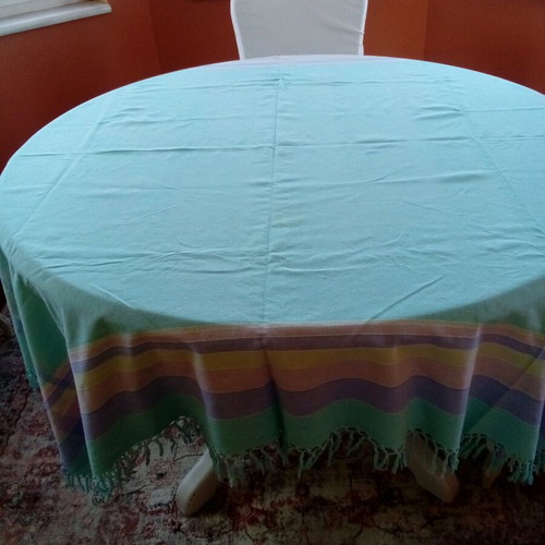 Tablecloth used with small imperfections