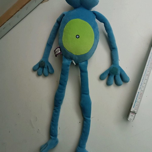 Plush frog used
