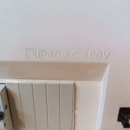 ABB panel 1 row like new with fuses and 2 waterproof sockets