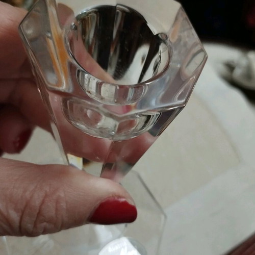 Lisa Mari 24% Crystal Candle Holder like new