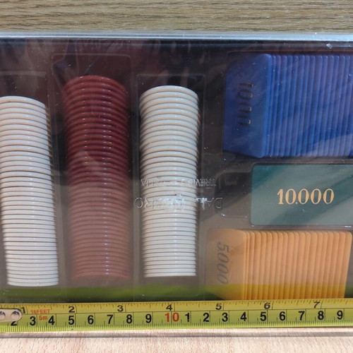 Dal Negro poker chip set with 170 Italian chips new
