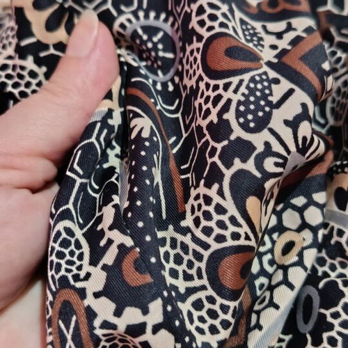 Vintage lightweight midi dress with geometric patterns