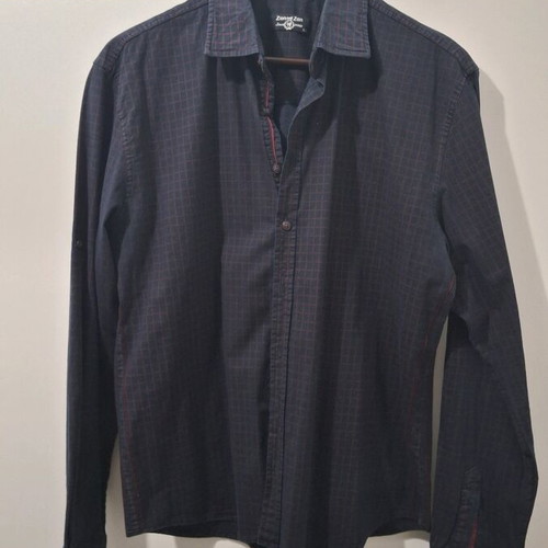 Zen and Zen striped shirt like new, dark blue with red stripes XXL
