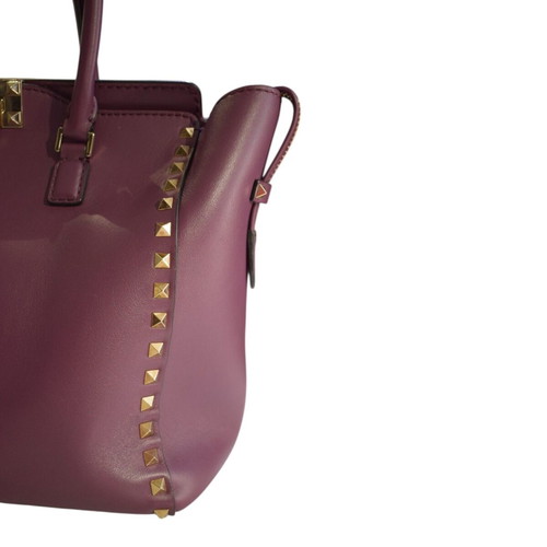 Valentino Garavani Rockstud Small Tote bag like new, plum purple leather