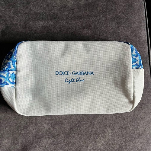Dolce & Gabbana light blue cosmetic bag new