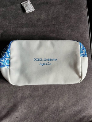 Dolce & Gabbana light blue cosmetic bag new