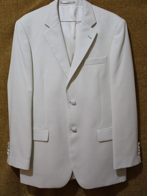 Men's summer wedding suit Zero like new, size M, white