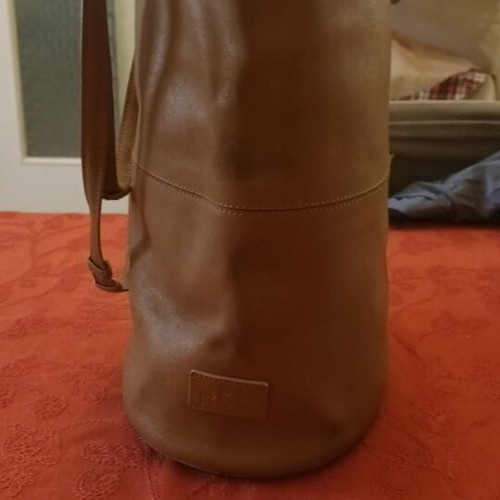 Kem leather shoulder bag used, vintage, beige