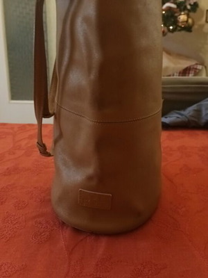 Kem leather shoulder bag used, vintage, beige