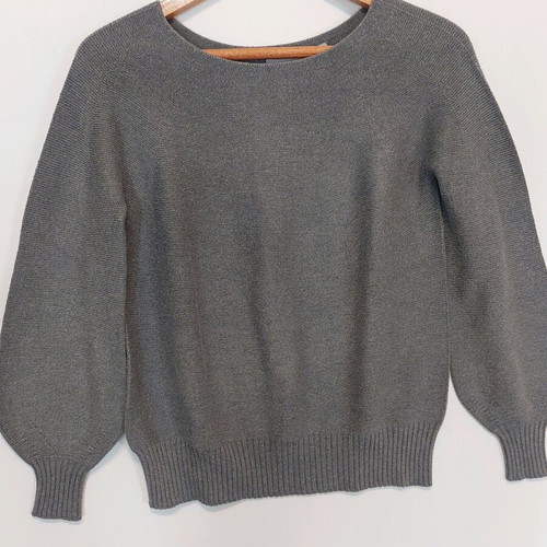 Marella knitted women's sweater small grey like new