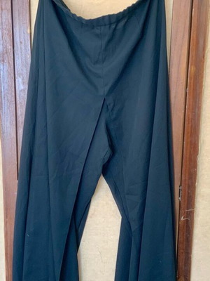 JFW Evening Pants with 2 Pleats Transforming into Long Skirt like New, Black
