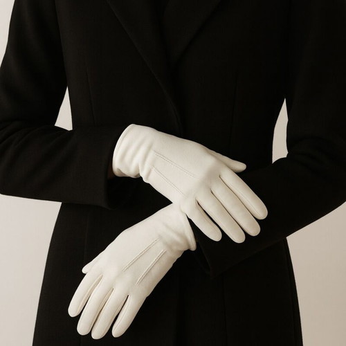 Leather parade gloves new, men's black and women's brown